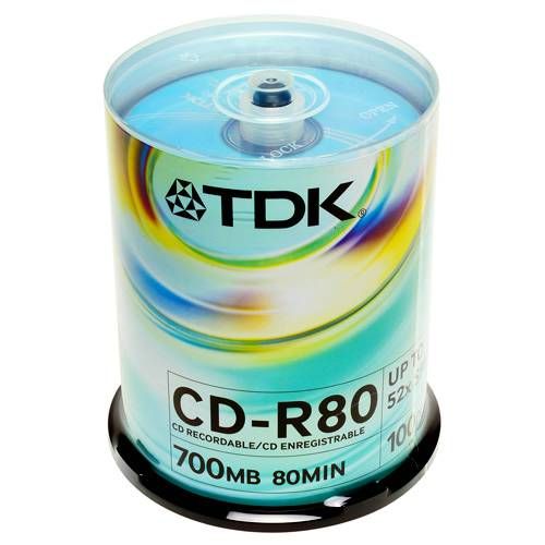 TDK CD-R x 100 - 700 MB - storage media 